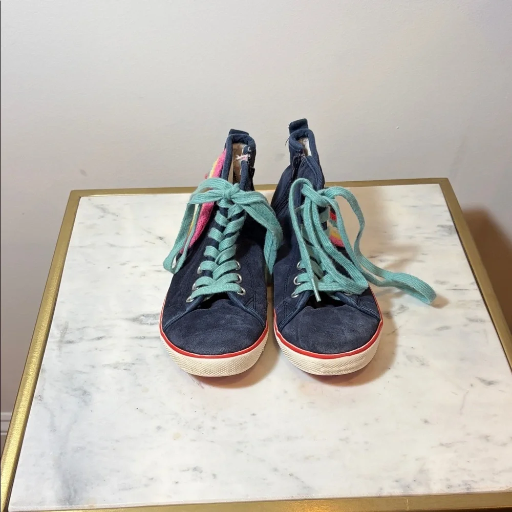 Mini Boden Rainbow High Top Sneaker Size 34(2)